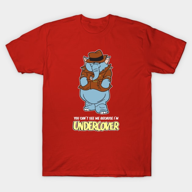 Undercover Elephant T-Shirt by Chewbaccadoll